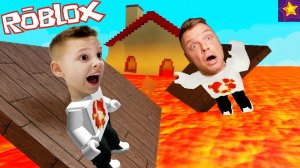ПОЛ это ЛАВА в РОБЛОКС КАК мы СПАСАЕМСЯ от ЛАВЫ в Roblox
