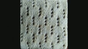 Как связать простой ажурный узор. Вязание с нуля. Узоры спицами. Вяжем вместе..mp4