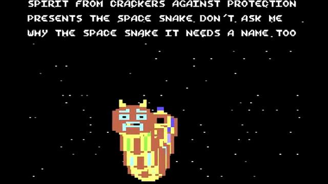 C64 One File Demo : Space Snake by Crackers Against Protection 1988 смотреть онлайн