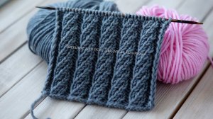 Эффектный стильный узор спицами Витые дорожки