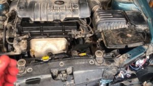 Где находится номер двигателя на автомобиле Hyundai Elantra