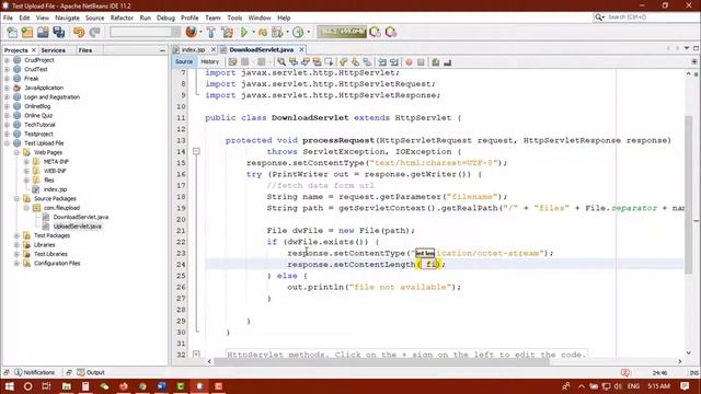 [Java]File Download in JSP Servlet смотреть онлайн