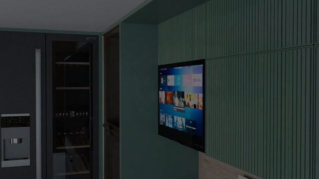 AVS325KS 32" Black Frame Cabinet Door Smart TV смотреть онлайн