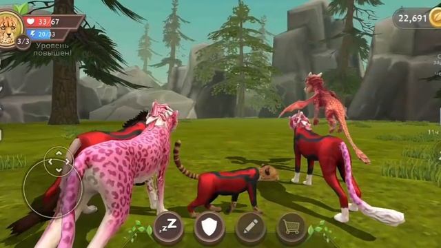 ВЫРАЩИВАЕМ 2 ДЕТЕНЫША ГЕПАРДА В ВАЙЛД КРАФТ!!! wild craft Пополнение в семье гепардов смотреть онлайн