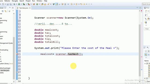 Programming challenges with java : Restaurant bill смотреть онлайн