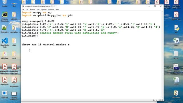 Marker Style with Numpy and Matplotlib смотреть онлайн