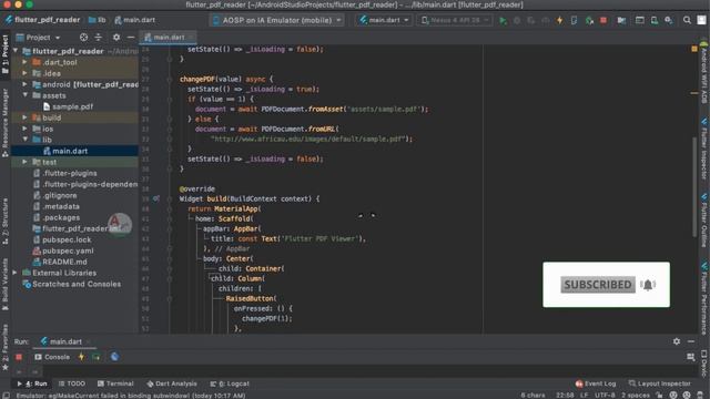 Flutter : PDF viewer implementation in your app | Assets, Api | Added Subtitles | flutter coding смотреть онлайн