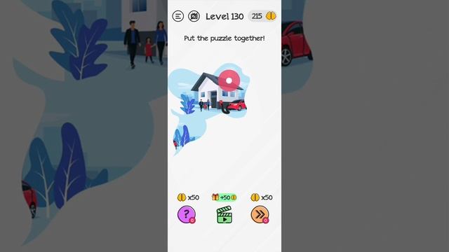 #Shorts Brain Dom Game Challenge 2022 | level 130 | Put the puzzle together! смотреть онлайн