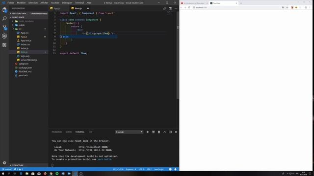 Looping through an array in React смотреть онлайн