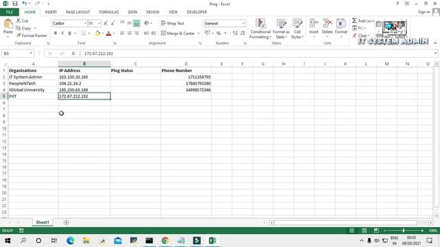 How To Create Ping Monitoring Tool In Microsoft Excel смотреть онлайн
