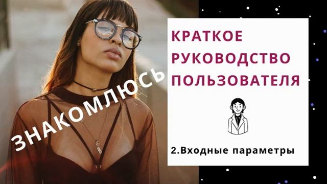 Глава 2 Лео Кутилин "Краткое руководство пользователя". Входные параметры. смотреть онлайн