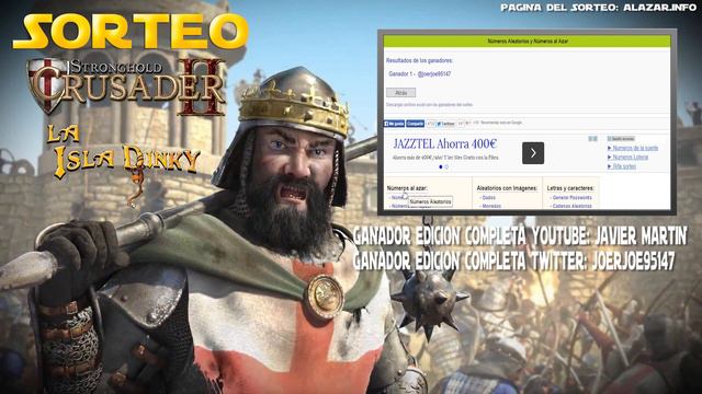 Sorteo y Ganadores del Concurso Stronghold Crusader 2: Ultimate Edition смотреть онлайн