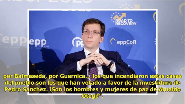 Almeida tro.lea a Reyes Maroto por la pe.ligrosa amistad de Sánchez con Hamás: “Keep calm y mucha.. смотреть онлайн