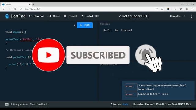 #16 Dart Programming Language : Optional Named Parameters in Functions - دارت بالعربي смотреть онлайн