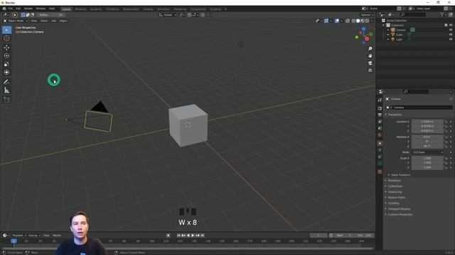 01 – Интерфейс Blender.