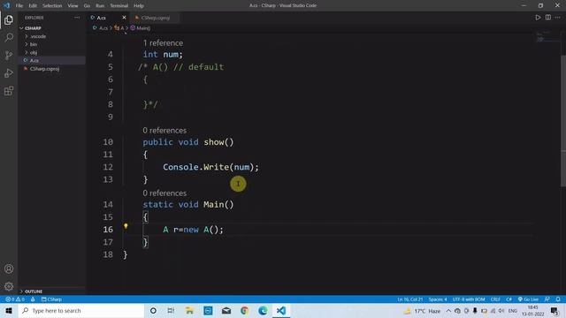 C# - Constructors | Default and Parameterized Constructor смотреть онлайн
