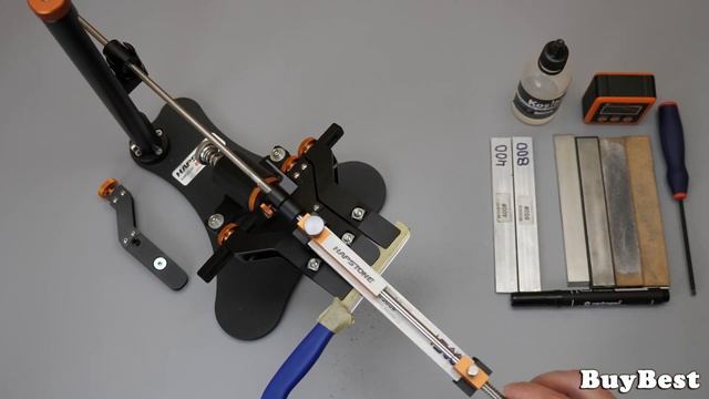 Как сделать спуски на ноже | Заточка заготовки под кухонный нож на точилке Hapstone R2 BLACK смотреть онлайн