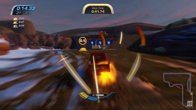 Cars 3: Driven to Win Best Lap Challenge - Radiator Springs Interstate Pass - Gameplay HD смотреть онлайн