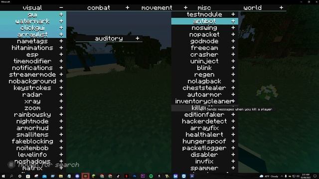 Minecraft Windows 10 Bedrock Edition Zephyr Hacked Client Version 1.18.31 | Read The Description.