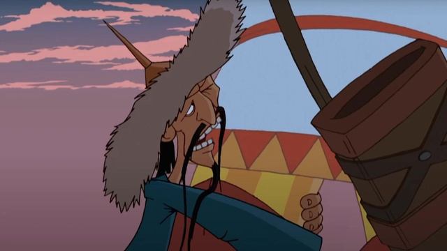 В главных ролях: Алеша Попович и Тугарин Змей