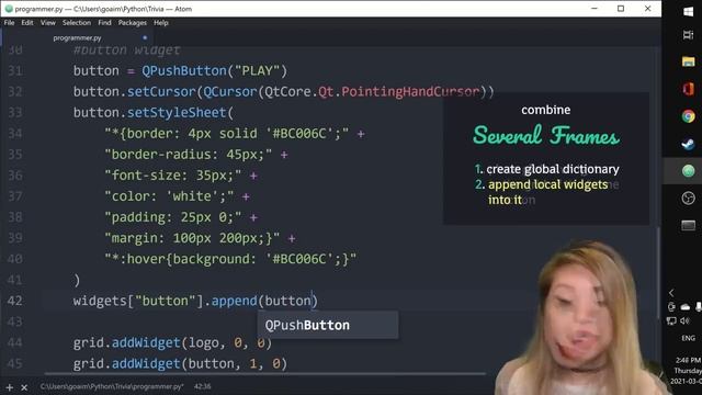 Как сделать графический интерфейс на Python. GUI PyQt5 смотреть онлайн