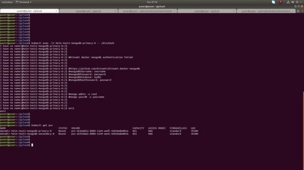 Fix bitnami docker mongodb authentication failed