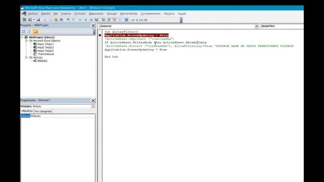 QUITAR FILTROS CON UN CLIC- Macros en excel смотреть онлайн