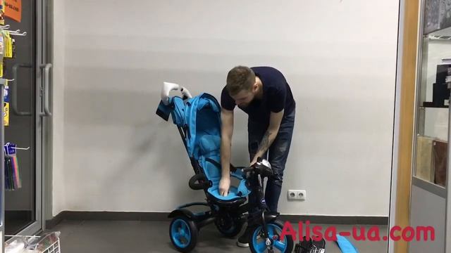 Детский трехколёсный велосипед Neo 4 air фара поворотное сидение смотреть онлайн