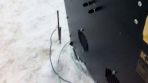 Подготовка к прогреву бетона.Замер сопротивления провода ПНСВ и токовые нагрузки