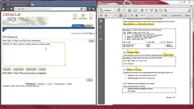 Prakt 13 - Sequence,Index dan Synonym смотреть онлайн