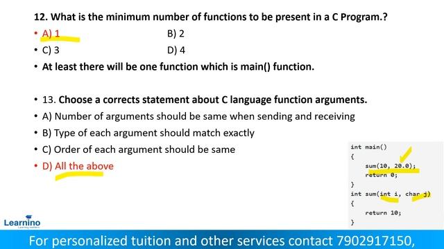 Revision C programming concepts MCQS смотреть онлайн