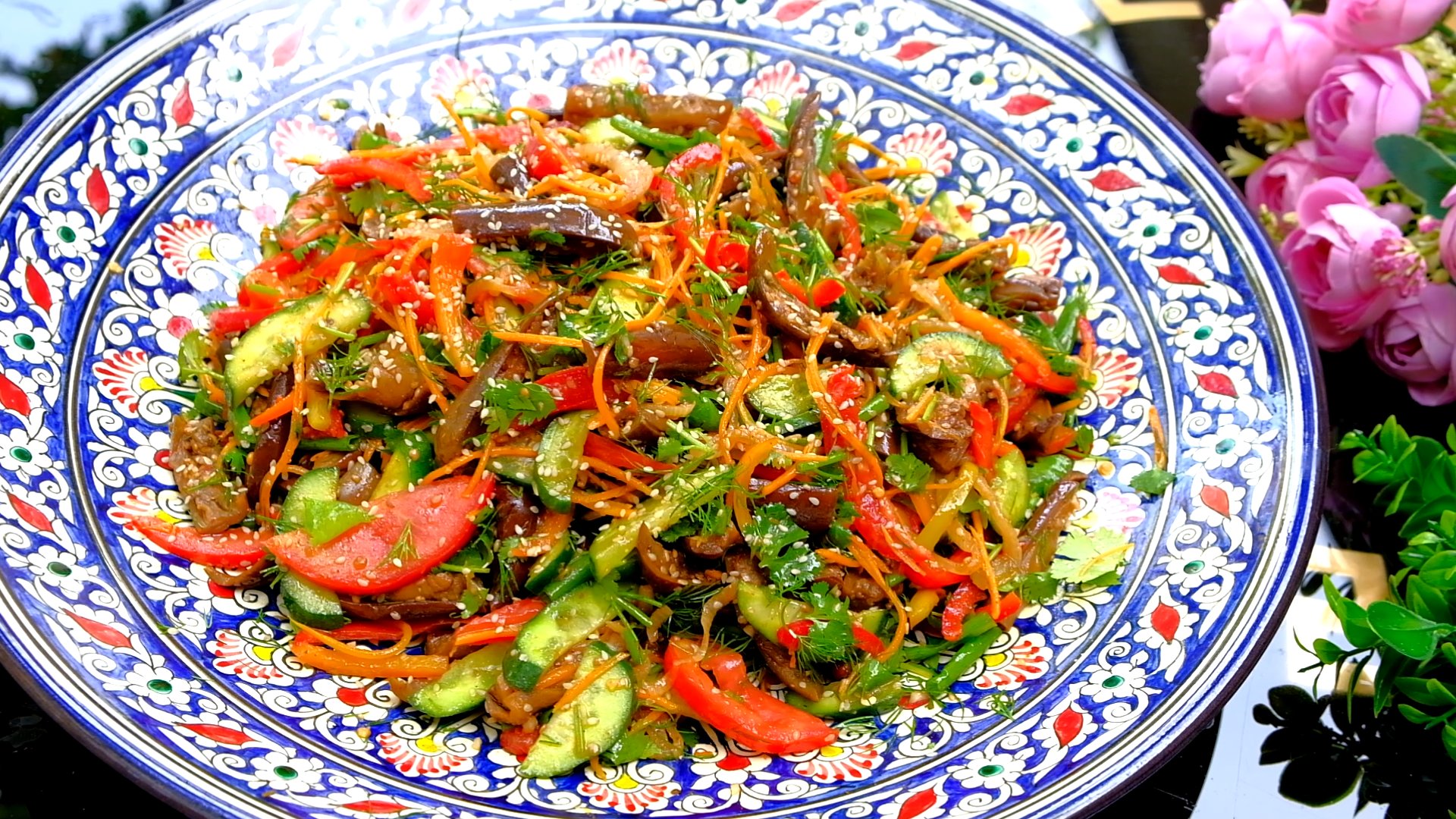 Настолько вкусно, что на столе ничего не остается! @УЗБЕКСКАЯ КУХНЯ рецепты салатов! салат! salad смотреть онлайн