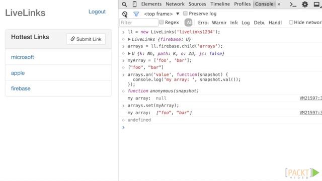 Learning Firebase: Understanding Arrays | packtpub.com смотреть онлайн