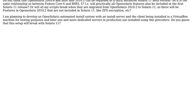 Can OpenSolaris be used as a Solaris 11 preview for new projects? (2 Solutions!!) смотреть онлайн