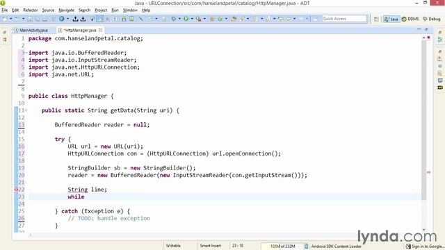 03 03 urlconnect (Connecting Android Apps to RESTful Web Services) смотреть онлайн