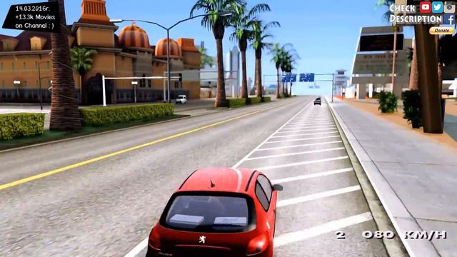 GTA San Andreas - Peugeot 206 Gti EnRoMovies _REVIEW смотреть онлайн