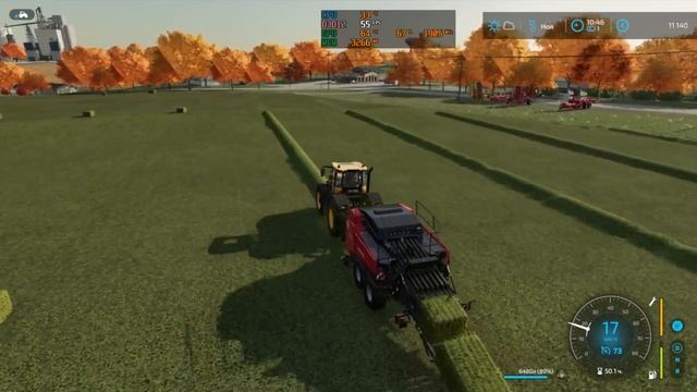 Farming Simulator 22 - Тюкуем сено #11 смотреть онлайн