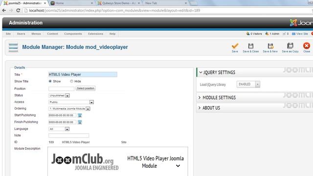 HTML5 Video Player Joomla Module смотреть онлайн