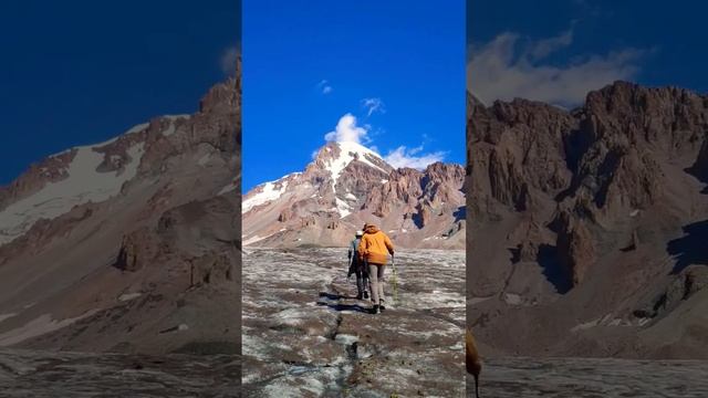 Mt. Kazbek #hiking #trekking #kazbek #glacier #mountains #georgia #adventure #outdoors смотреть онлайн