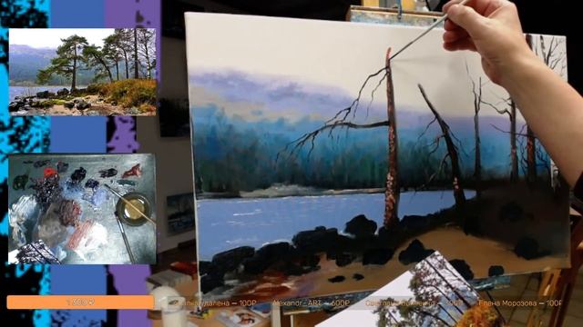 ? ХуДоЖнИкИ | Рисуем вместе | Живопись маслом | Александр Григорьев смотреть онлайн