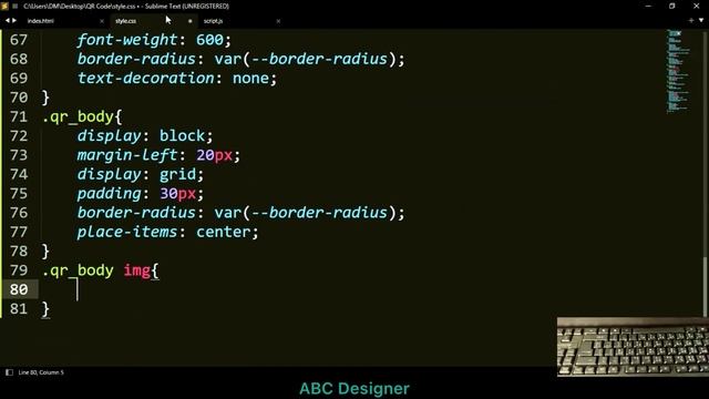 How to create Auto QR Code generator using HTML CSS And JS | With free source code |ABC Designer смотреть онлайн