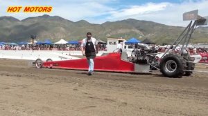100 км/ч за 0,8 сек. 11 000 л.с. Top fuel Dragster Sand Dirt Drag Racing