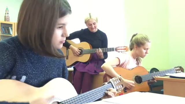 Gitarius - Pumped up kicks (на занятии) смотреть онлайн