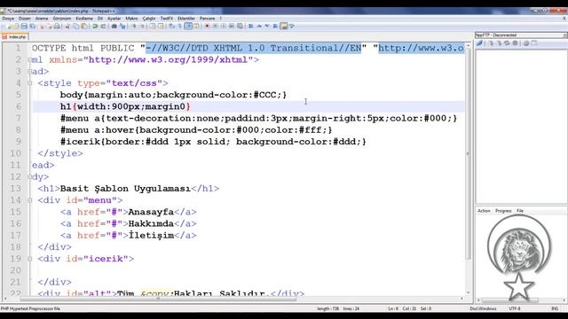 Php, basit site şablonu смотреть онлайн