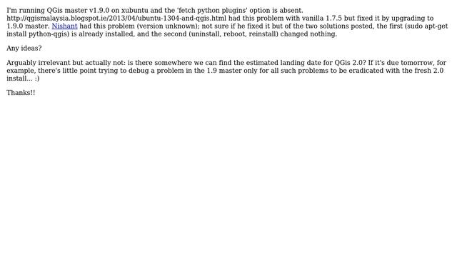 GIS: Fetch Python Plugins missing смотреть онлайн