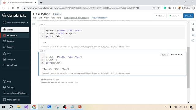 20- Create || Access || Add || Change || Delete Items from List in Python смотреть онлайн