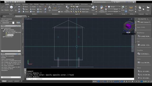 Drawing Circle Cage Aviary for Hummingbird by autocad Plant 3d App смотреть онлайн