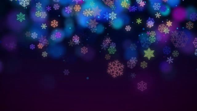 60:00min / Colorful Snowflakes Bokeh Background Christmas Theme Screensaver 4K смотреть онлайн