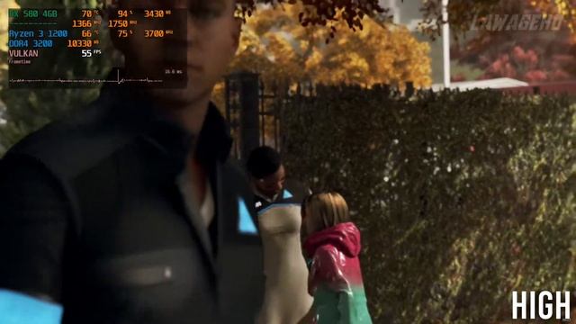Detroit : Become Human | RX 580 4GB | Ryzen 3 1200 | 16GB RAM смотреть онлайн
