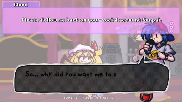 SENPAI'S NEW CRUSH Friday Night Funkin reacts! | (FNF MOD x Touhou Project) | xKochanx | FNF REACTS смотреть онлайн